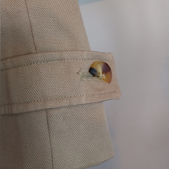 Soft Surroundings Town & Country Tan Trench Coat Pleated Back Detail Size M - Picture 13 of 13